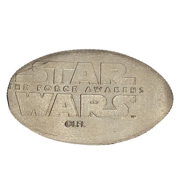 Disneyland Star Wars Pressed Coin Force Awakens Power First Order Logo Retired - Picture 2 of 2